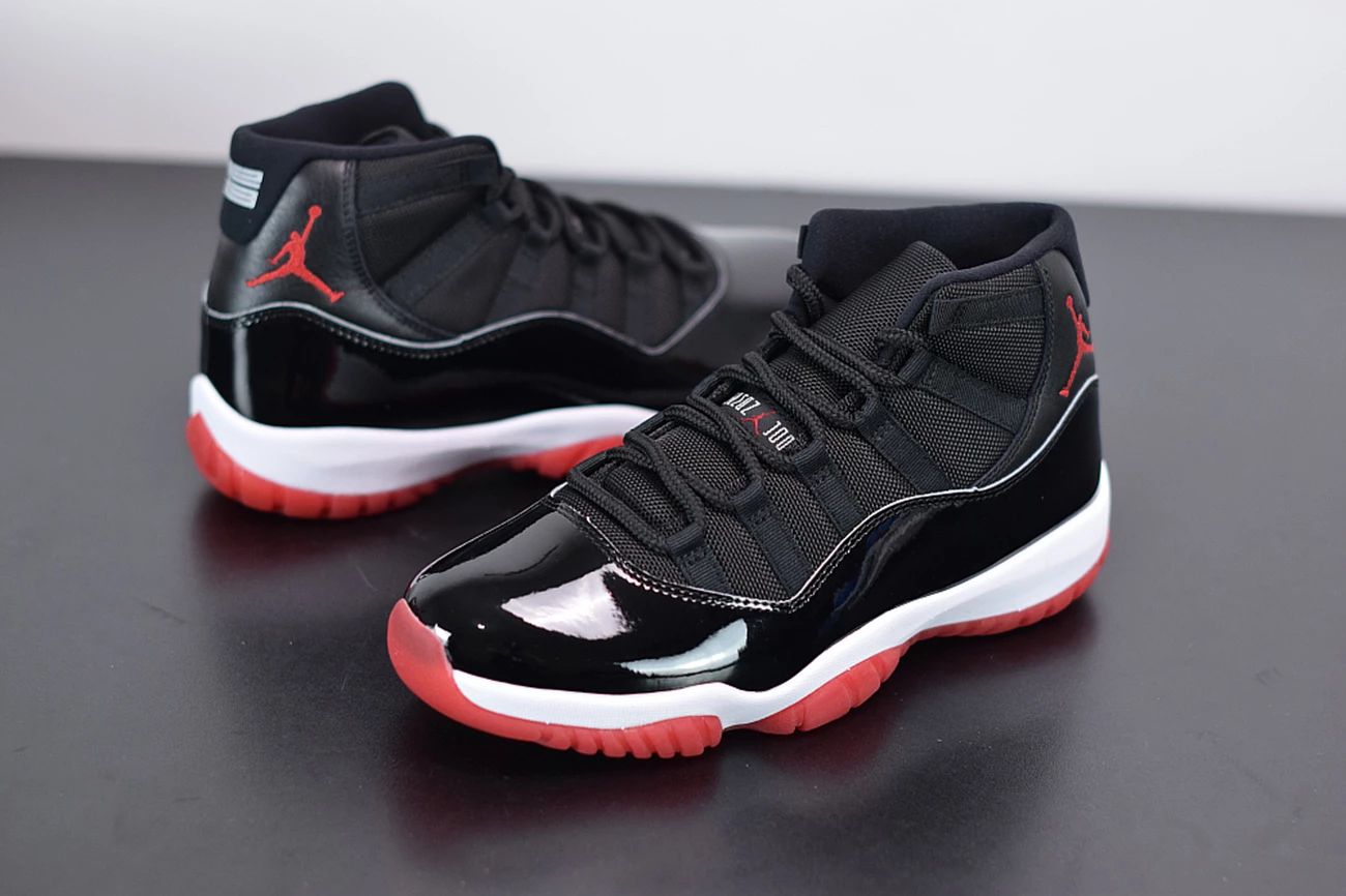 Fit Sporting Goods Air Jordan 11 “Bred” Black/True Red-White 6 Fit Sporting Goods Air Jordan 11 “Bred” Black/True Red-White - Image 4
