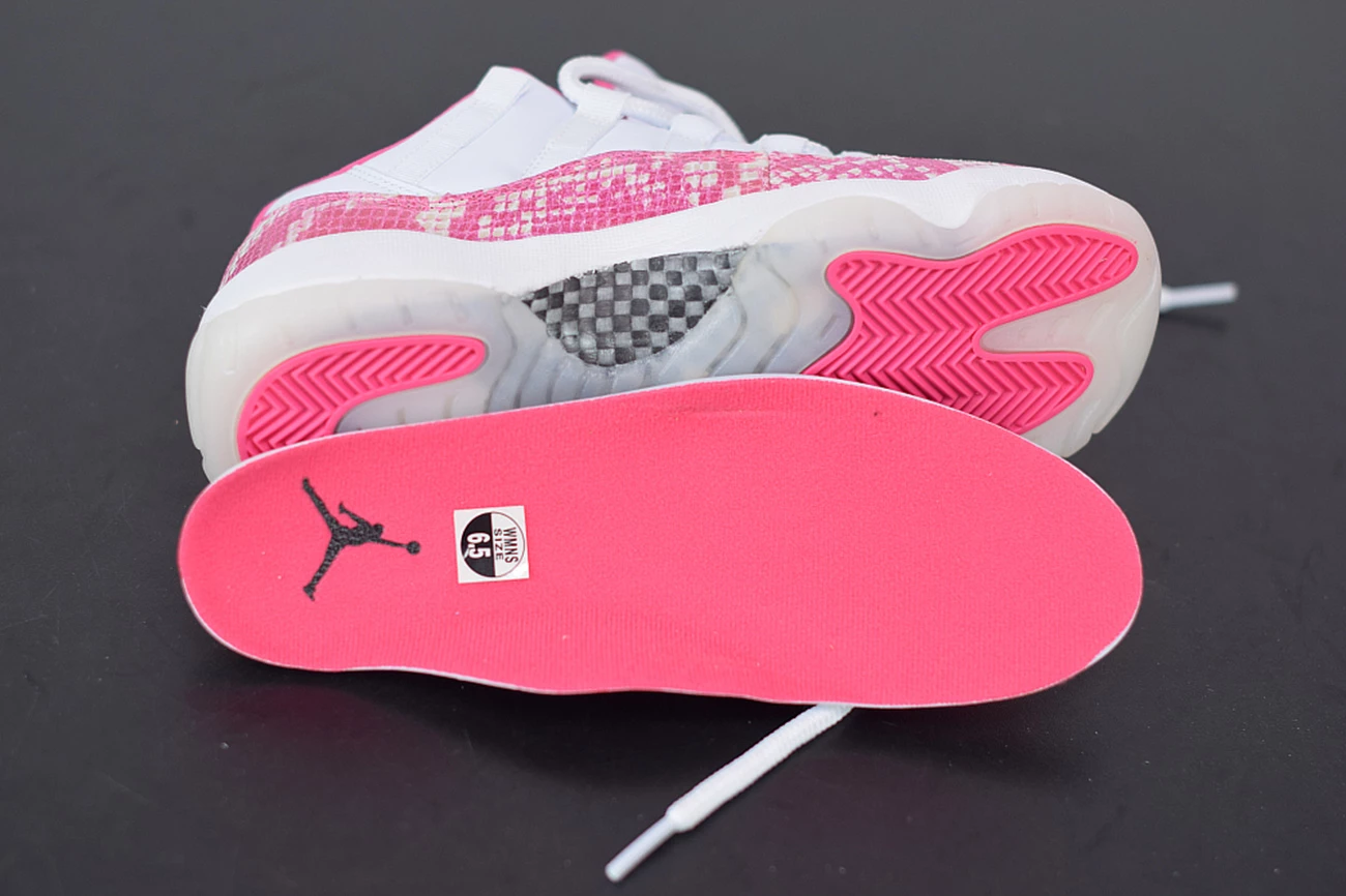 Fit Sporting Goods Air Jordan 11 Low WMNS “Pink Snakeskin” White/Watermelon-Black 8 Fit Sporting Goods Air Jordan 11 Low WMNS “Pink Snakeskin” White/Watermelon-Black - Image 6