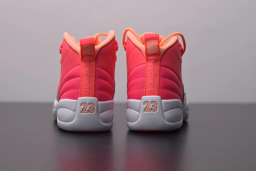 Fit Sporting Goods Air Jordan 12 “Sunrise” Racer Pink/Hot Punch-Bright Mango-White 10 Fit Sporting Goods Air Jordan 12 “Sunrise” Racer Pink/Hot Punch-Bright Mango-White - Image 8