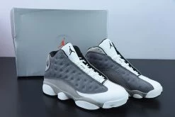 Fit Sporting Goods Air Jordan 13 Atmosphere Grey/White-University Red-Black 414571-016 For Sale