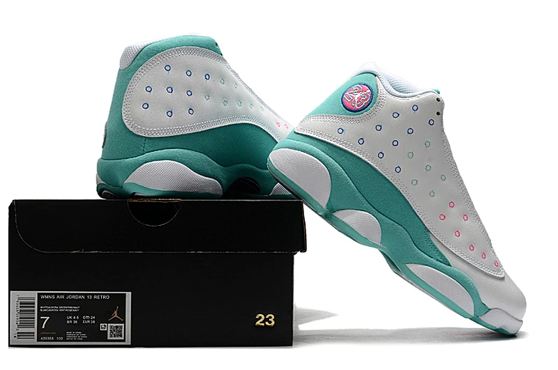 Fit Sporting Goods Air Jordan 13 GS White/Soar-Aurora Green-Digital Pink 8 Fit Sporting Goods Air Jordan 13 GS White/Soar-Aurora Green-Digital Pink - Image 6