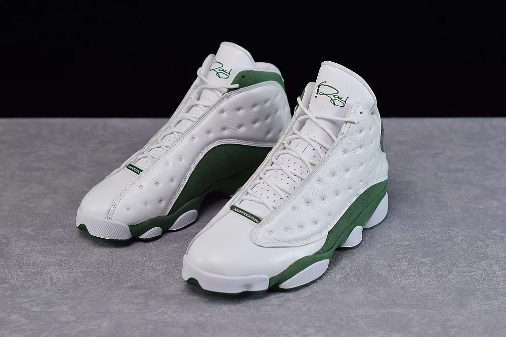 Fit Sporting Goods Air Jordan 13 Ray Allen Three-Point Record PE White/Clover 6 Fit Sporting Goods Air Jordan 13 Ray Allen Three-Point Record PE White/Clover - Image 4