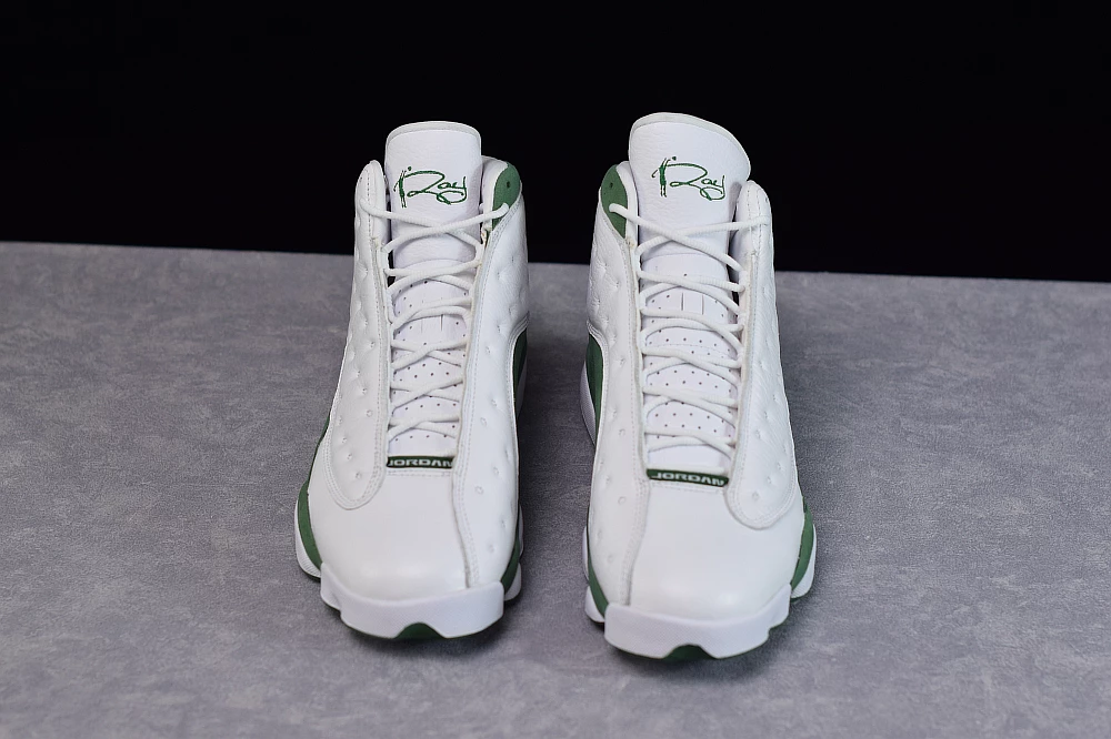 Fit Sporting Goods Air Jordan 13 Ray Allen Three-Point Record PE White/Clover 7 Fit Sporting Goods Air Jordan 13 Ray Allen Three-Point Record PE White/Clover - Image 5
