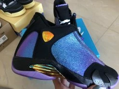 Fit Sporting Goods Air Jordan 14 “Doernbecher” Black/Court Purple-Multi-Color-White -Fit Sporting Goods Sales Air Jordan 14 Doernbecher Black Court Purple Multi Color White 5