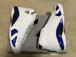 Fit Sporting Goods Air Jordan 14 White/Hyper Royal-Black 487471-104