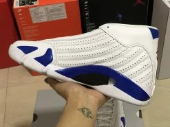 Fit Sporting Goods Air Jordan 14 White/Hyper Royal-Black 487471-104 11 Fit Sporting Goods Air Jordan 14 White/Hyper Royal-Black 487471-104 -Fit Sporting Goods Sales Air Jordan 14 White Hyper Royal Black 487471 104 3