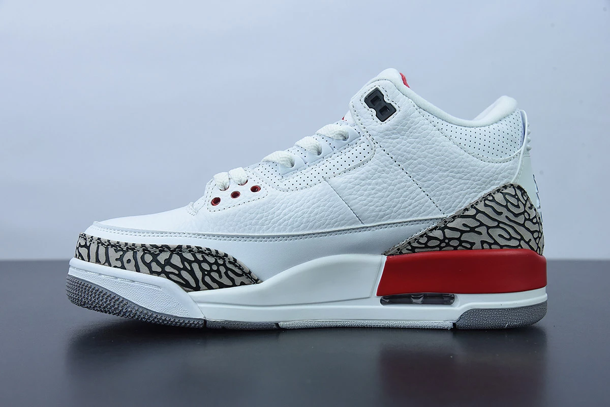 Fit Sporting Goods Air Jordan 3 “Katrina” White/Cement Grey/Black-Fire Red 136064-116 5 Fit Sporting Goods Air Jordan 3 “Katrina” White/Cement Grey/Black-Fire Red 136064-116 - Image 3