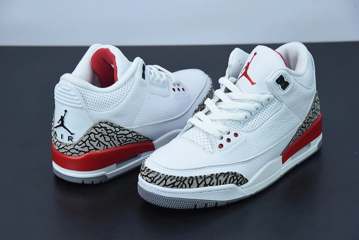 Fit Sporting Goods Air Jordan 3 “Katrina” White/Cement Grey/Black-Fire Red 136064-116 7 Fit Sporting Goods Air Jordan 3 “Katrina” White/Cement Grey/Black-Fire Red 136064-116 - Image 5