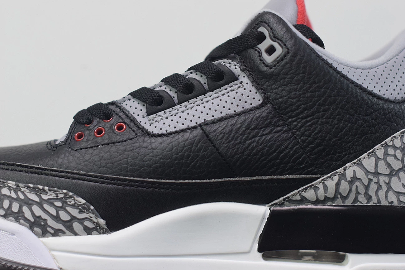 Fit Sporting Goods Air Jordan 3 Retro OG ‘Black Cement’ Black/Fire Red-Cement Grey 8 Fit Sporting Goods Air Jordan 3 Retro OG ‘Black Cement’ Black/Fire Red-Cement Grey - Image 6
