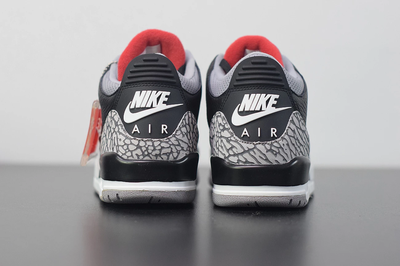 Fit Sporting Goods Air Jordan 3 Retro OG ‘Black Cement’ Black/Fire Red-Cement Grey 10 Fit Sporting Goods Air Jordan 3 Retro OG ‘Black Cement’ Black/Fire Red-Cement Grey - Image 8