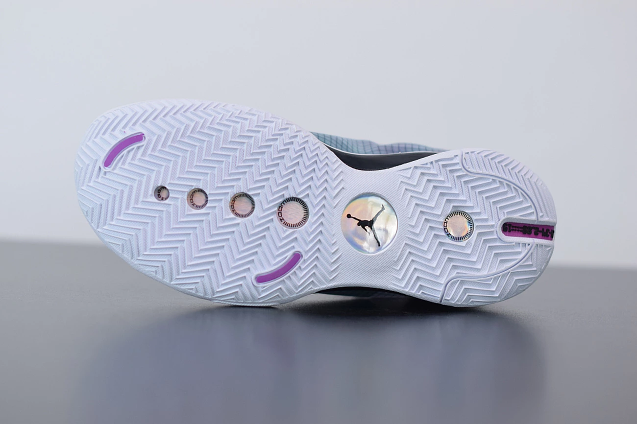 Fit Sporting Goods Air Jordan 34 Blue Void/Green Glow-Black-Metallic Silver 9 Fit Sporting Goods Air Jordan 34 Blue Void/Green Glow-Black-Metallic Silver - Image 7