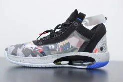 Fit Sporting Goods Air Jordan 34 Low Print White Blue CZ7746-008 -Fit Sporting Goods Sales Air Jordan 34 Low Print White Blue CZ7746 008 2