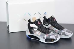 Fit Sporting Goods Air Jordan 34 Low Print White Blue CZ7746-008