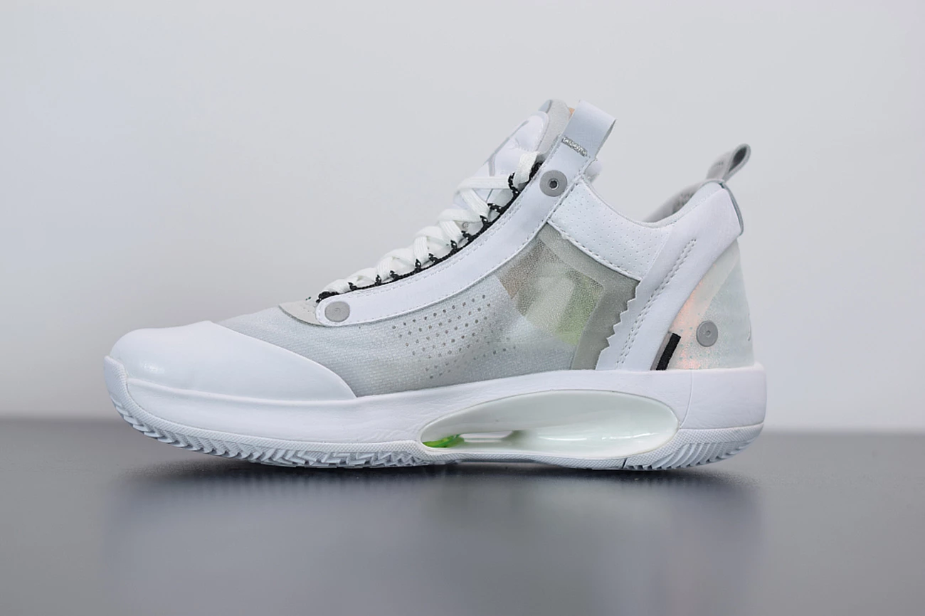 Fit Sporting Goods Air Jordan 34 Low “Pure Money” White/Metallic Silver-Pure Platinum 5 Fit Sporting Goods Air Jordan 34 Low “Pure Money” White/Metallic Silver-Pure Platinum - Image 3