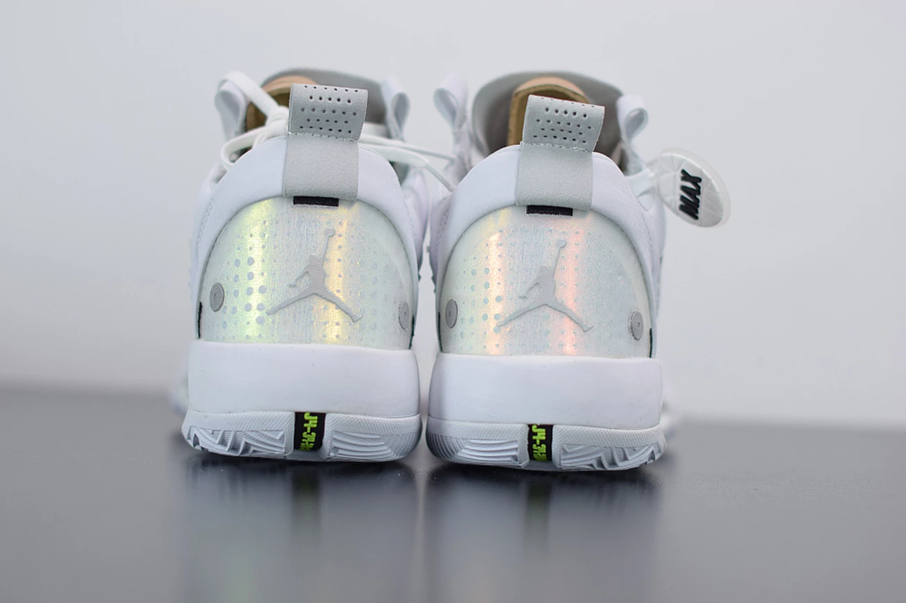 Fit Sporting Goods Air Jordan 34 Low “Pure Money” White/Metallic Silver-Pure Platinum 9 Fit Sporting Goods Air Jordan 34 Low “Pure Money” White/Metallic Silver-Pure Platinum - Image 7