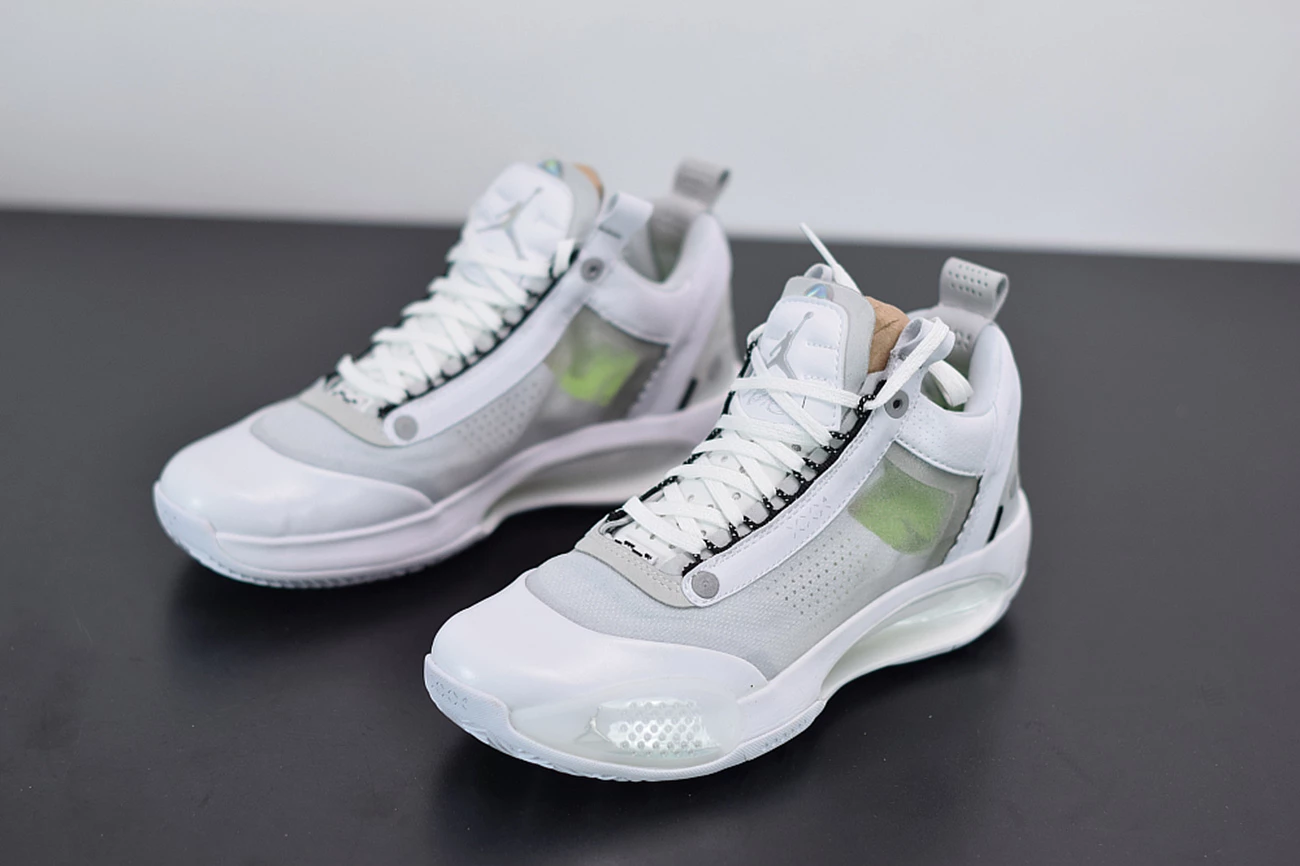 Fit Sporting Goods Air Jordan 34 Low “Pure Money” White/Metallic Silver-Pure Platinum 7 Fit Sporting Goods Air Jordan 34 Low “Pure Money” White/Metallic Silver-Pure Platinum - Image 5