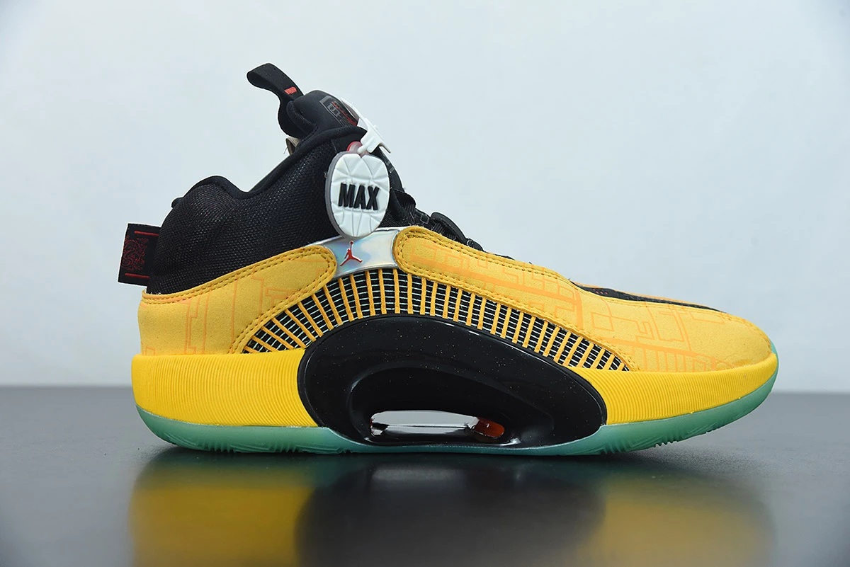Fit Sporting Goods Air Jordan 35 ‘Dynasties’ Golden Yellow Black DD3044-700 For Sale 4 Fit Sporting Goods Air Jordan 35 ‘Dynasties’ Golden Yellow Black DD3044-700 For Sale - Image 2