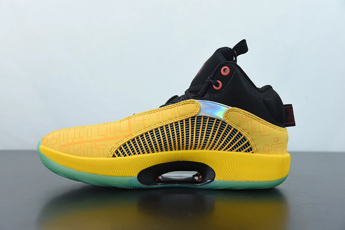 Fit Sporting Goods Air Jordan 35 ‘Dynasties’ Golden Yellow Black DD3044-700 For Sale 5 Fit Sporting Goods Air Jordan 35 ‘Dynasties’ Golden Yellow Black DD3044-700 For Sale - Image 3