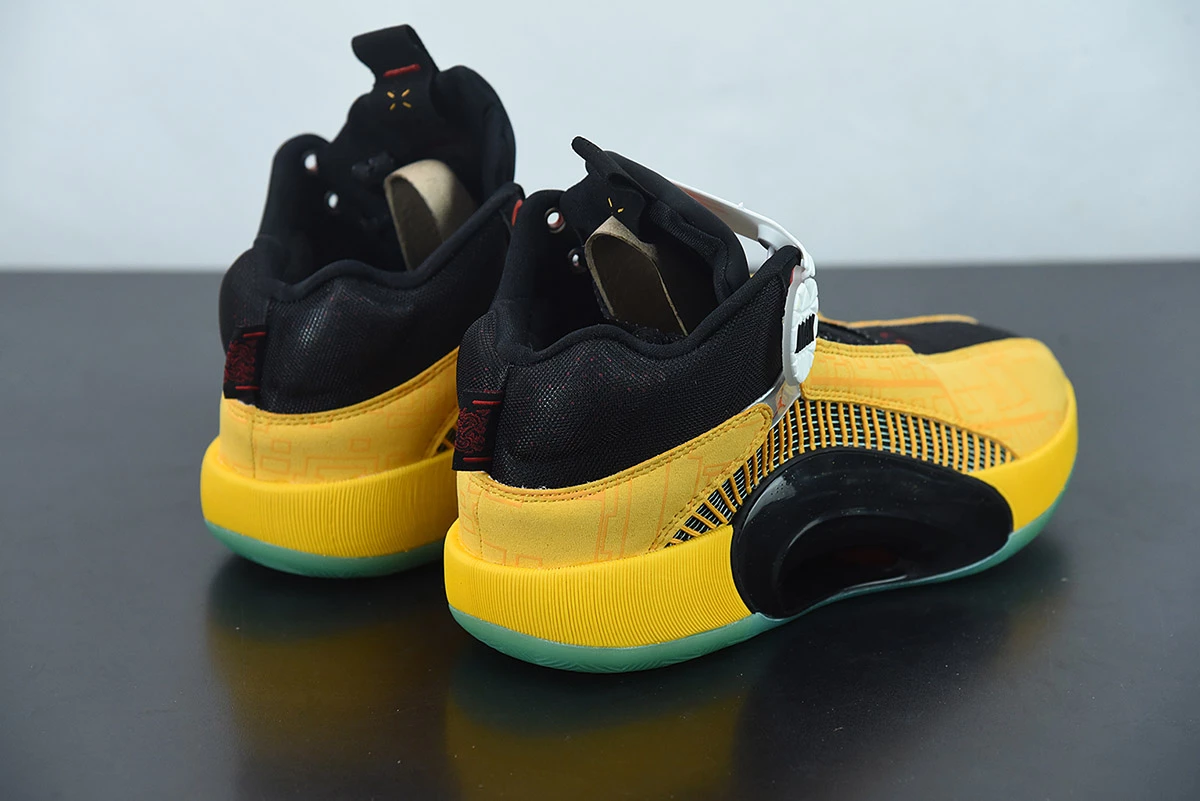 Fit Sporting Goods Air Jordan 35 ‘Dynasties’ Golden Yellow Black DD3044-700 For Sale 9 Fit Sporting Goods Air Jordan 35 ‘Dynasties’ Golden Yellow Black DD3044-700 For Sale - Image 7