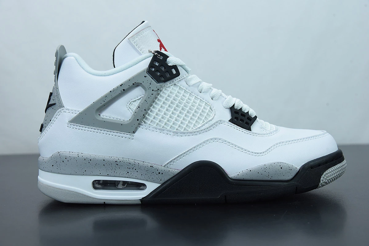Fit Sporting Goods Air Jordan 4 OG “White Cement” White/Fire Red-Black-Tech Grey For Sale 4 Fit Sporting Goods Air Jordan 4 OG “White Cement” White/Fire Red-Black-Tech Grey For Sale - Image 2