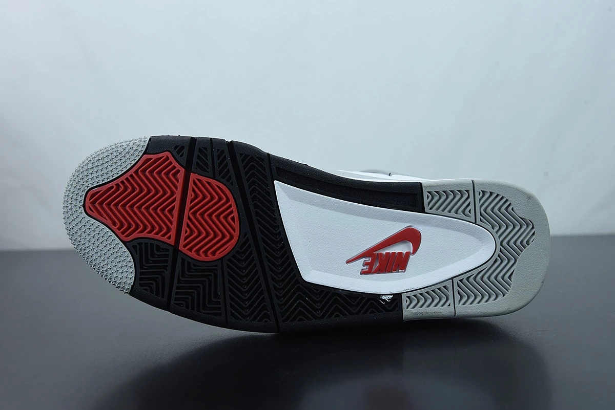 Fit Sporting Goods Air Jordan 4 OG “White Cement” White/Fire Red-Black-Tech Grey For Sale 10 Fit Sporting Goods Air Jordan 4 OG “White Cement” White/Fire Red-Black-Tech Grey For Sale - Image 8