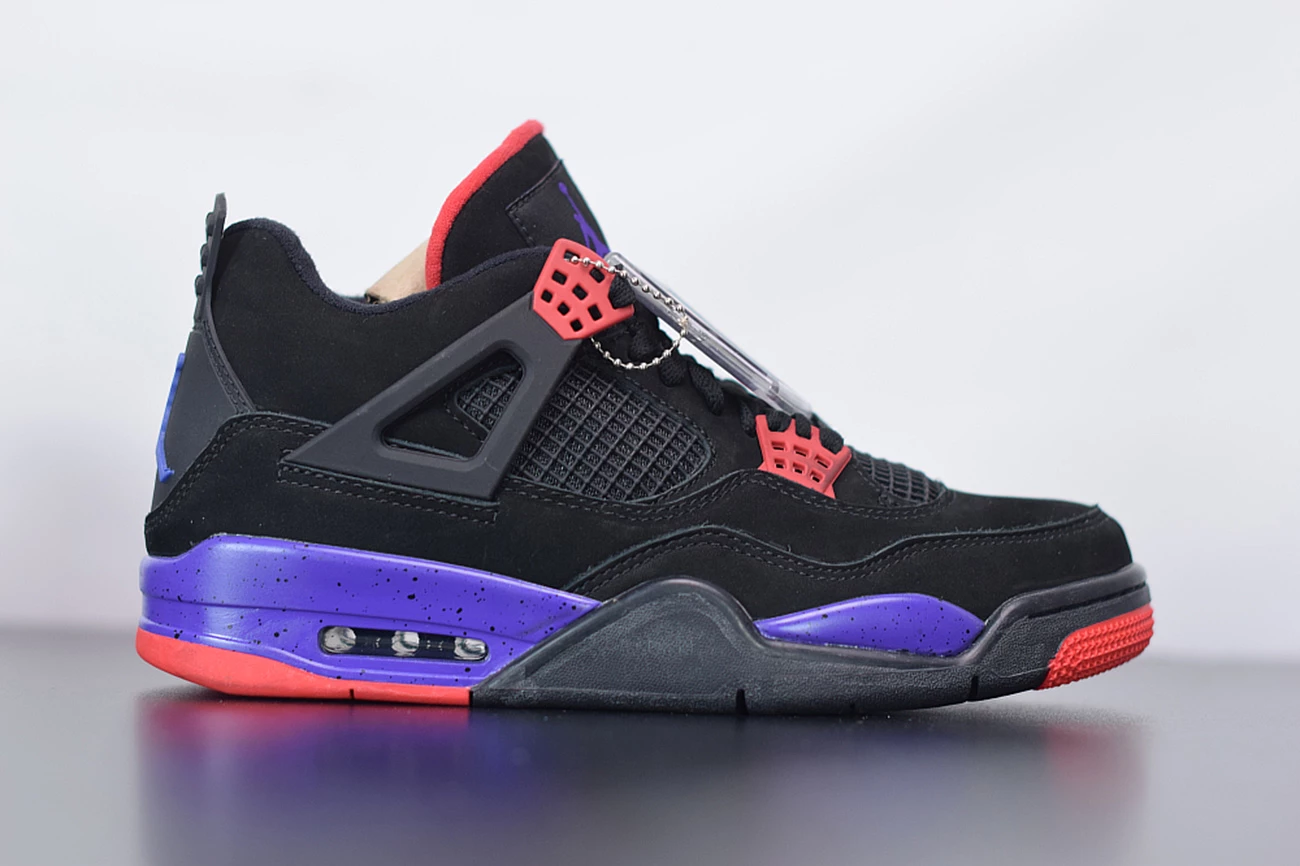 Fit Sporting Goods Air Jordan 4 Raptors Black/University Red-Court Purple AQ3816-056 4 Fit Sporting Goods Air Jordan 4 Raptors Black/University Red-Court Purple AQ3816-056 - Image 2