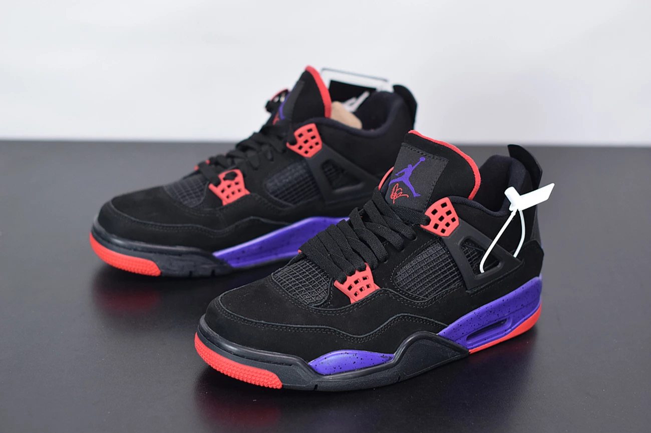Fit Sporting Goods Air Jordan 4 Raptors Black/University Red-Court Purple AQ3816-056 6 Fit Sporting Goods Air Jordan 4 Raptors Black/University Red-Court Purple AQ3816-056 - Image 4