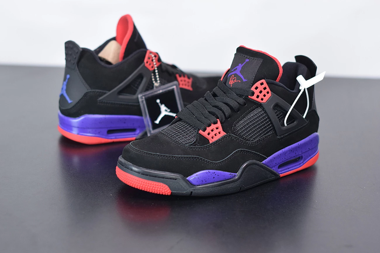 Fit Sporting Goods Air Jordan 4 Raptors Black/University Red-Court Purple AQ3816-056 7 Fit Sporting Goods Air Jordan 4 Raptors Black/University Red-Court Purple AQ3816-056 - Image 5