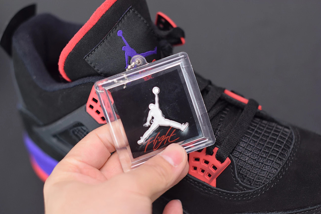 Fit Sporting Goods Air Jordan 4 Raptors Black/University Red-Court Purple AQ3816-056 9 Fit Sporting Goods Air Jordan 4 Raptors Black/University Red-Court Purple AQ3816-056 - Image 7