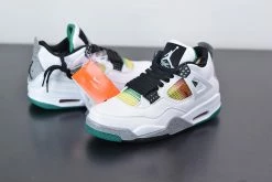 Fit Sporting Goods Air Jordan 4 Retro ‘Green Rasta’ White/Black/University Red/Lucid Green -Fit Sporting Goods Sales Air Jordan 4 Retro Green Rasta White Black University Red Lucid Green 3