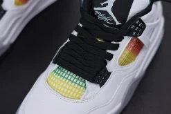 Fit Sporting Goods Air Jordan 4 Retro ‘Green Rasta’ White/Black/University Red/Lucid Green -Fit Sporting Goods Sales Air Jordan 4 Retro Green Rasta White Black University Red Lucid Green 5