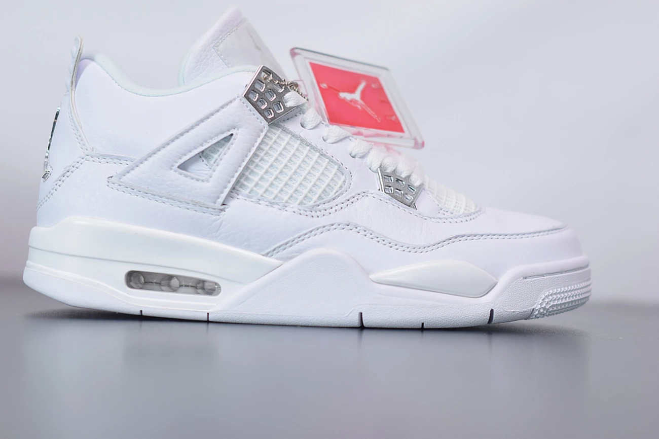 Fit Sporting Goods Air Jordan 4 Retro “Pure Money” White/White-Metallic Silver 4 Fit Sporting Goods Air Jordan 4 Retro “Pure Money” White/White-Metallic Silver - Image 2