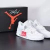 Fit Sporting Goods Air Jordan 4 Retro “Pure Money” White/White-Metallic Silver