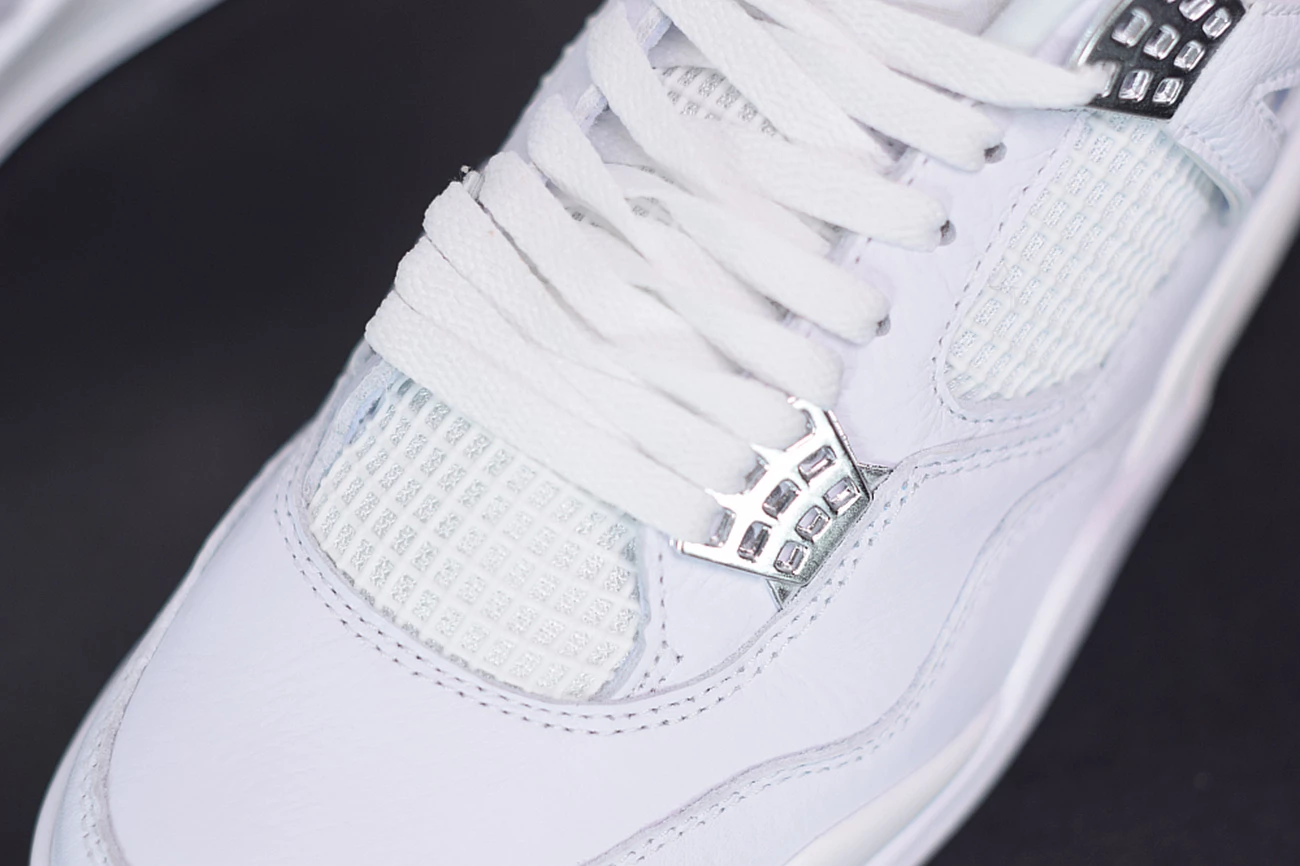 Fit Sporting Goods Air Jordan 4 Retro “Pure Money” White/White-Metallic Silver 8 Fit Sporting Goods Air Jordan 4 Retro “Pure Money” White/White-Metallic Silver - Image 6