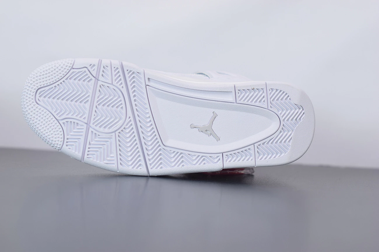 Fit Sporting Goods Air Jordan 4 Retro “Pure Money” White/White-Metallic Silver 9 Fit Sporting Goods Air Jordan 4 Retro “Pure Money” White/White-Metallic Silver - Image 7