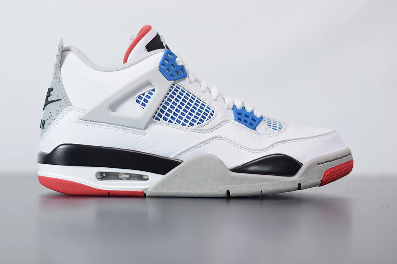 Fit Sporting Goods Air Jordan 4 Retro “What The” White/Military Blue-Fire Red-Tech Grey 4 Fit Sporting Goods Air Jordan 4 Retro “What The” White/Military Blue-Fire Red-Tech Grey - Image 2