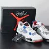 Fit Sporting Goods Air Jordan 4 Retro “What The” White/Military Blue-Fire Red-Tech Grey