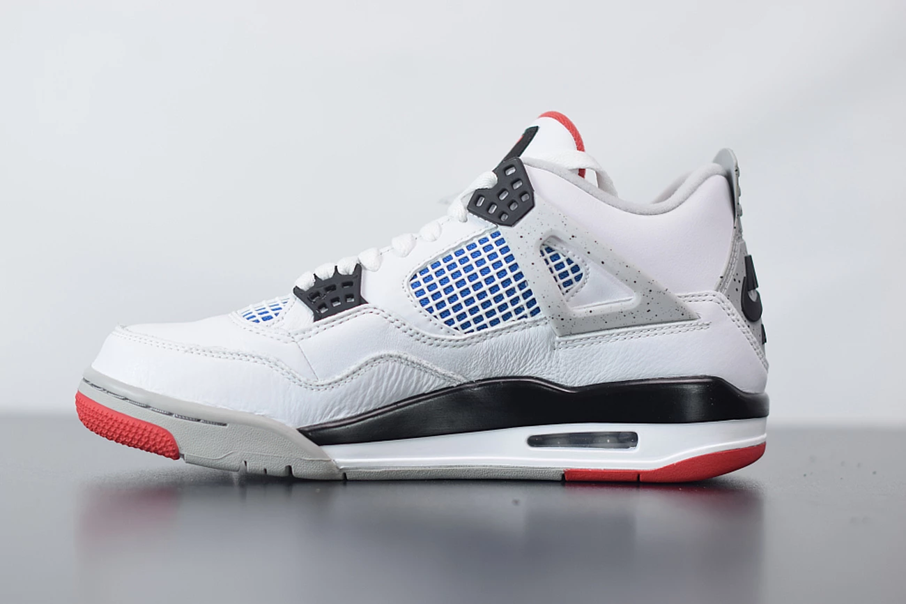 Fit Sporting Goods Air Jordan 4 Retro “What The” White/Military Blue-Fire Red-Tech Grey 5 Fit Sporting Goods Air Jordan 4 Retro “What The” White/Military Blue-Fire Red-Tech Grey - Image 3