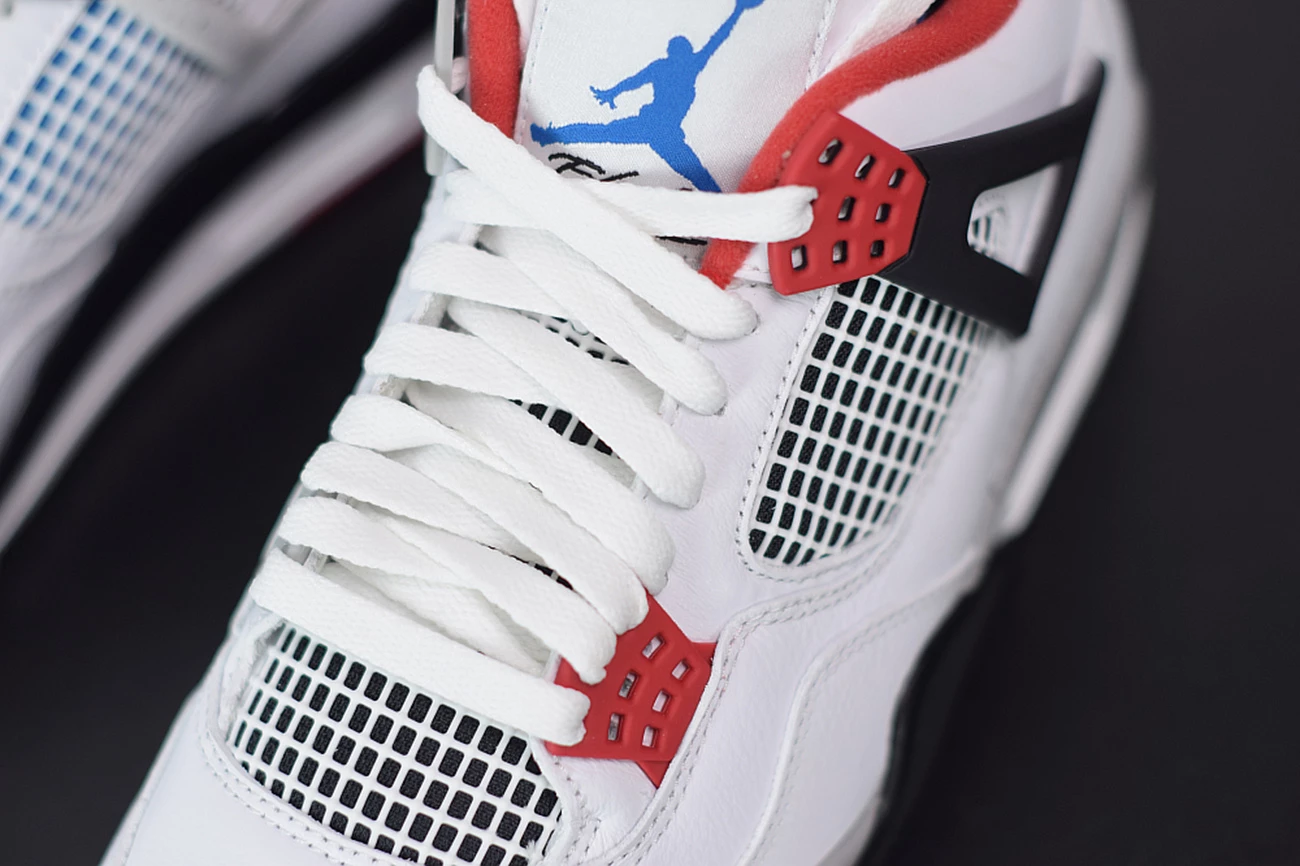Fit Sporting Goods Air Jordan 4 Retro “What The” White/Military Blue-Fire Red-Tech Grey 8 Fit Sporting Goods Air Jordan 4 Retro “What The” White/Military Blue-Fire Red-Tech Grey - Image 6