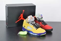 Fit Sporting Goods Sales 16 Fit Sporting Goods Air Jordan 5 “What The” Varsity Maize/Court Purple/Ghost Green/Solar Orange