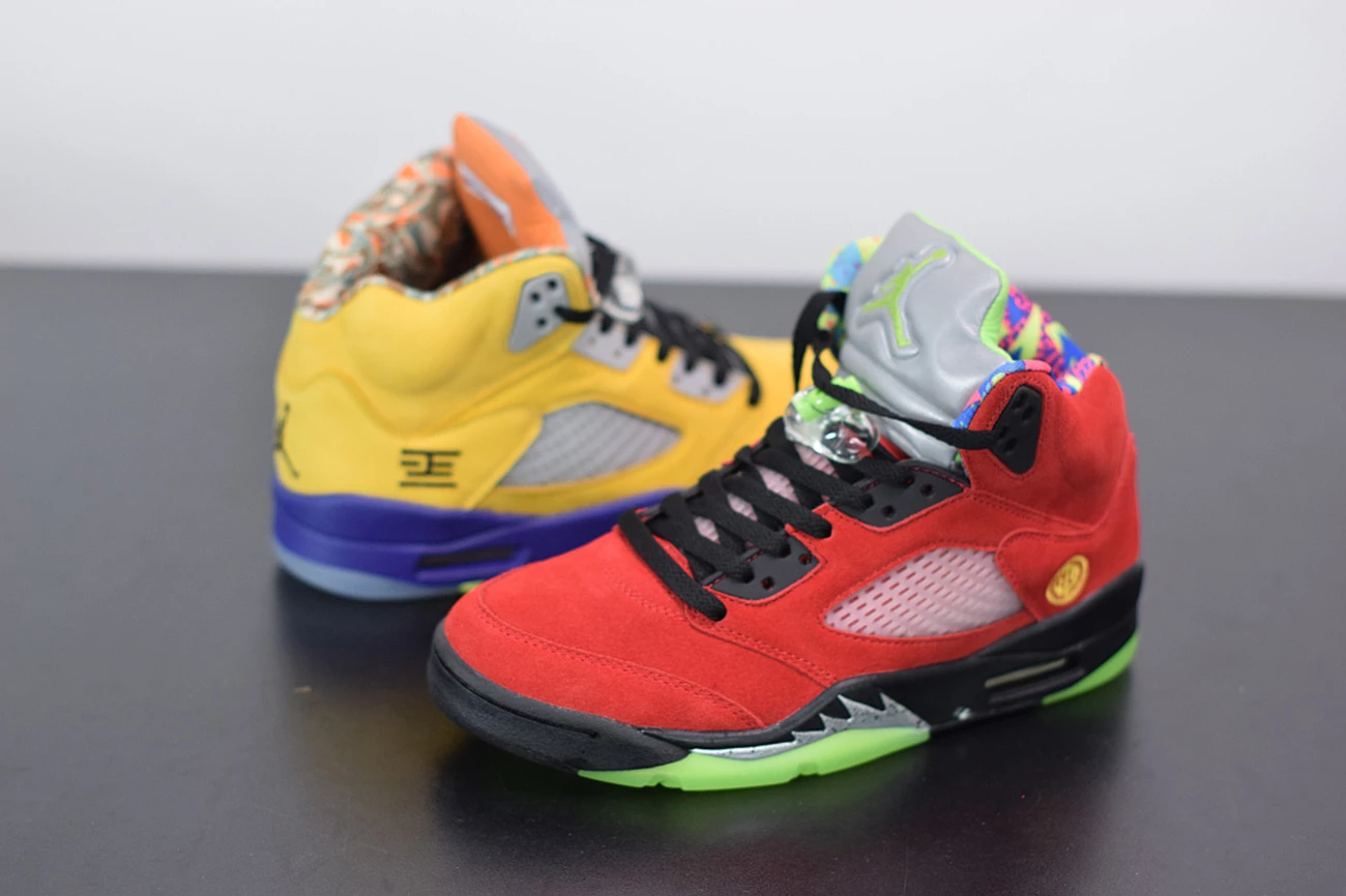 Fit Sporting Goods Air Jordan 5 “What The” Varsity Maize/Court Purple/Ghost Green/Solar Orange 6 Fit Sporting Goods Air Jordan 5 “What The” Varsity Maize/Court Purple/Ghost Green/Solar Orange - Image 5