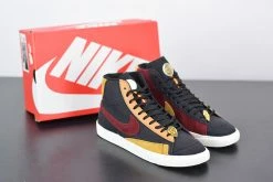 Fit Sporting Goods Sales 6 Fit Sporting Goods Nike Blazer Mid “Dorothy Gaters” Black/Team Red-University Gold-Flax