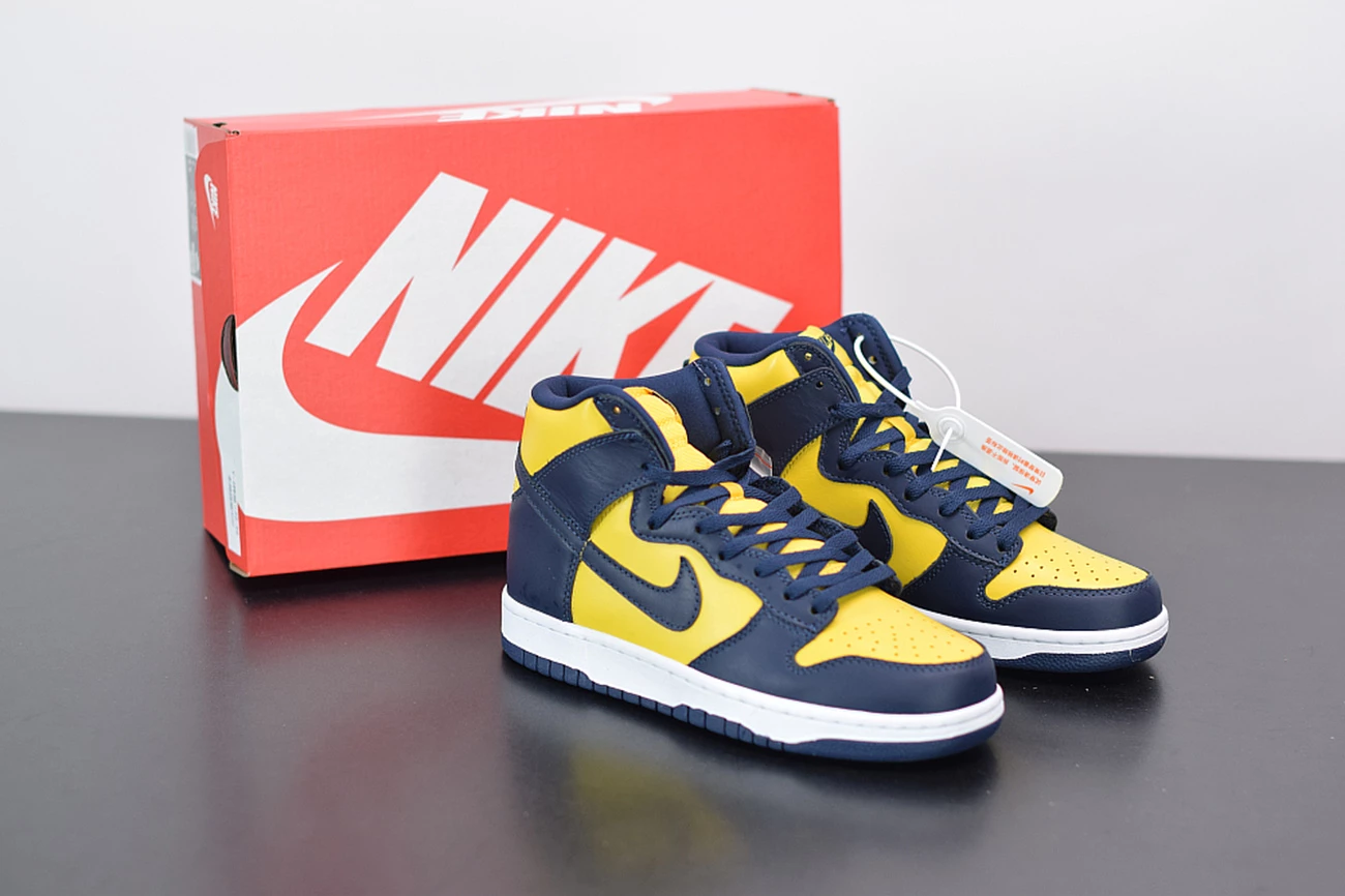 Fit Sporting Goods Nike Dunk High Michigan Varsity Maize/Midnight Navy CZ8149-700 3 Fit Sporting Goods Nike Dunk High Michigan Varsity Maize/Midnight Navy CZ8149-700