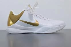 Fit Sporting Goods Nike Kobe 5 ‘Big Stage Home’ White Gold 386429-108