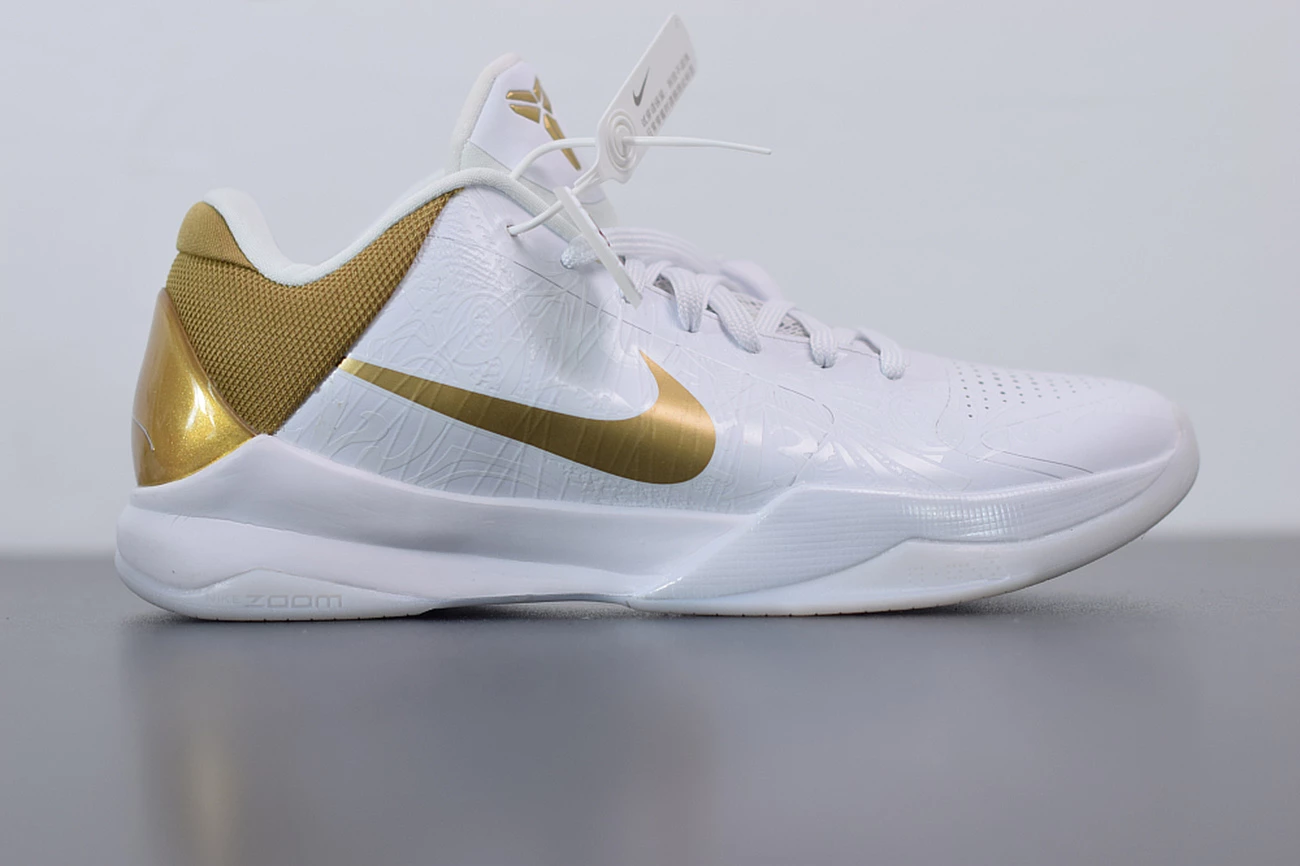 Fit Sporting Goods Nike Kobe 5 ‘Big Stage Home’ White Gold 386429-108 3 Fit Sporting Goods Nike Kobe 5 ‘Big Stage Home’ White Gold 386429-108