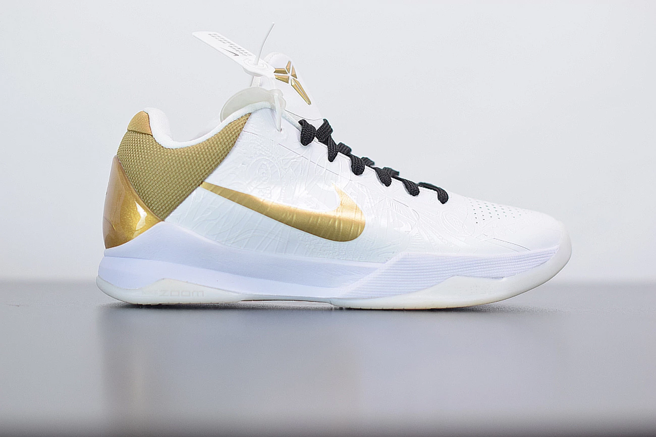 Fit Sporting Goods Nike Kobe 5 Protro “Big Stage” White/Metallic Gold-Black CT8014-100 4 Fit Sporting Goods Nike Kobe 5 Protro “Big Stage” White/Metallic Gold-Black CT8014-100 - Image 2