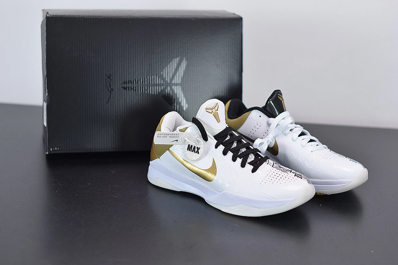 Fit Sporting Goods Nike Kobe 5 Protro “Big Stage” White/Metallic Gold-Black CT8014-100 3 Fit Sporting Goods Nike Kobe 5 Protro “Big Stage” White/Metallic Gold-Black CT8014-100