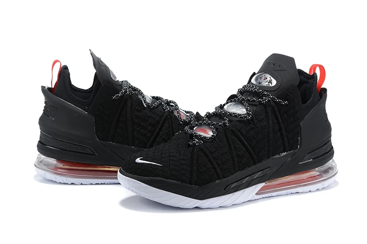 Fit Sporting Goods Nike LeBron 18 Black/University Red-White 4 Fit Sporting Goods Nike LeBron 18 Black/University Red-White - Image 2
