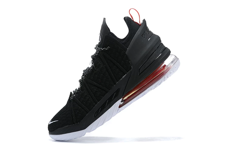Fit Sporting Goods Nike LeBron 18 Black/University Red-White 6 Fit Sporting Goods Nike LeBron 18 Black/University Red-White - Image 4