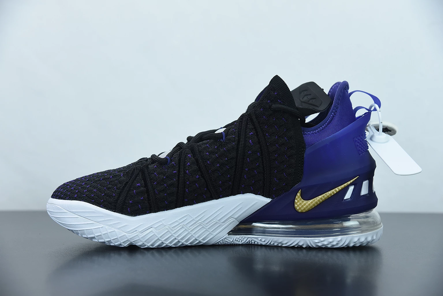 Fit Sporting Goods Nike LeBron 18 “Lakers” Black/Metallic Gold-Court Purple-White CQ9283-004 5 Fit Sporting Goods Nike LeBron 18 “Lakers” Black/Metallic Gold-Court Purple-White CQ9283-004 - Image 3